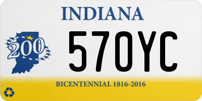 IN license plate 570YC