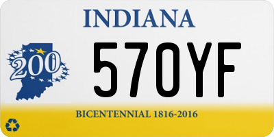 IN license plate 570YF