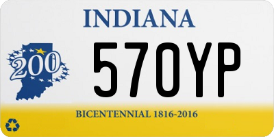 IN license plate 570YP