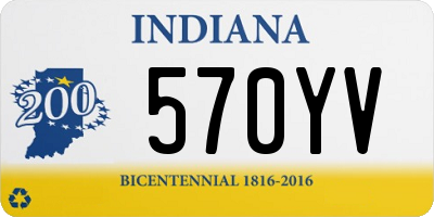 IN license plate 570YV