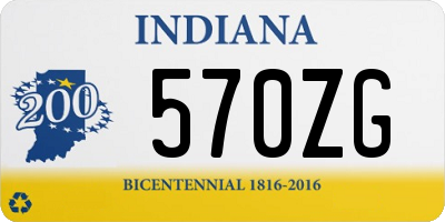 IN license plate 570ZG