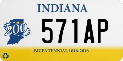 IN license plate 571AP