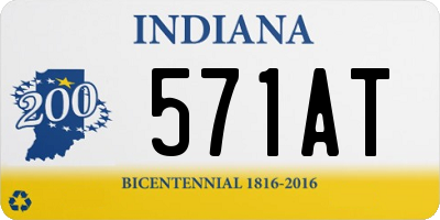 IN license plate 571AT