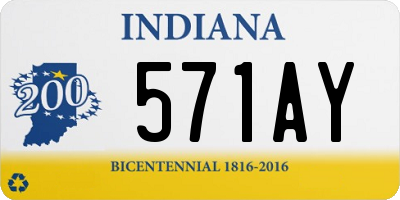 IN license plate 571AY