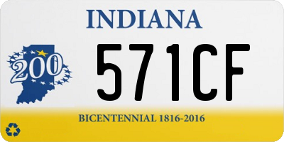 IN license plate 571CF