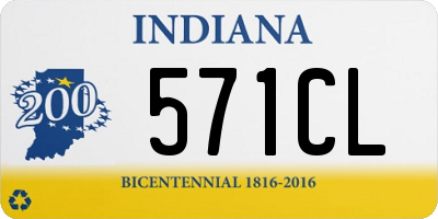 IN license plate 571CL