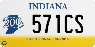 IN license plate 571CS