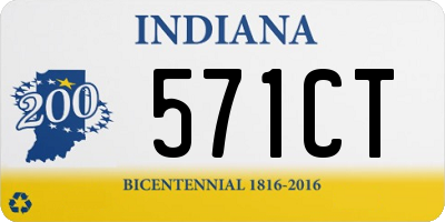 IN license plate 571CT