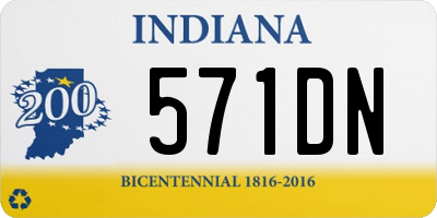 IN license plate 571DN