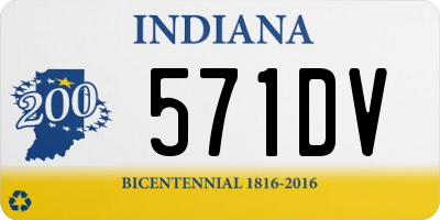 IN license plate 571DV