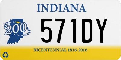 IN license plate 571DY