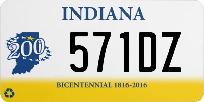 IN license plate 571DZ