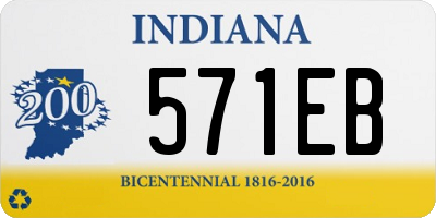 IN license plate 571EB