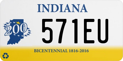 IN license plate 571EU