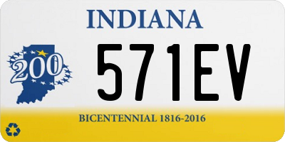 IN license plate 571EV