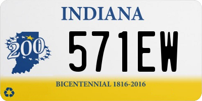 IN license plate 571EW
