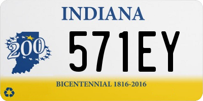 IN license plate 571EY