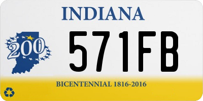 IN license plate 571FB