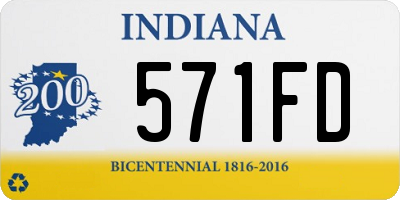 IN license plate 571FD