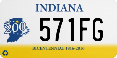 IN license plate 571FG