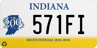 IN license plate 571FI