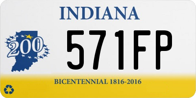 IN license plate 571FP