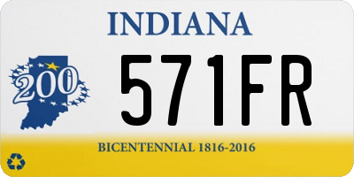 IN license plate 571FR