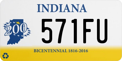 IN license plate 571FU