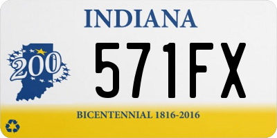 IN license plate 571FX