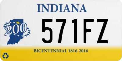 IN license plate 571FZ