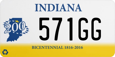 IN license plate 571GG