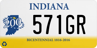 IN license plate 571GR