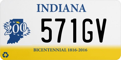 IN license plate 571GV