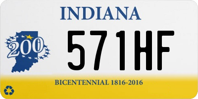 IN license plate 571HF