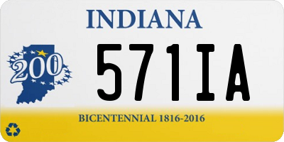 IN license plate 571IA