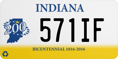 IN license plate 571IF