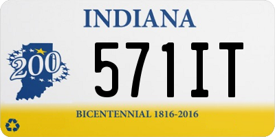 IN license plate 571IT