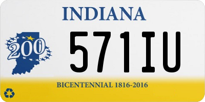 IN license plate 571IU