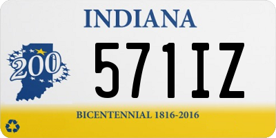 IN license plate 571IZ