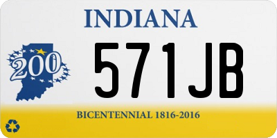 IN license plate 571JB