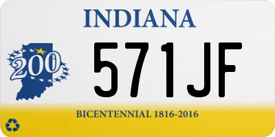 IN license plate 571JF