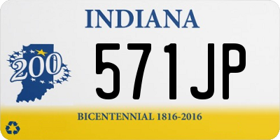 IN license plate 571JP