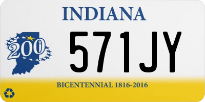 IN license plate 571JY