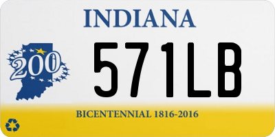 IN license plate 571LB