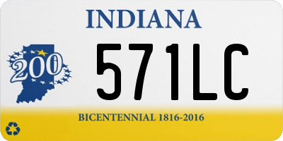 IN license plate 571LC