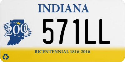 IN license plate 571LL