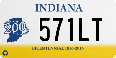 IN license plate 571LT