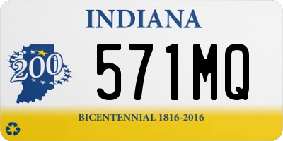 IN license plate 571MQ