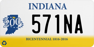 IN license plate 571NA