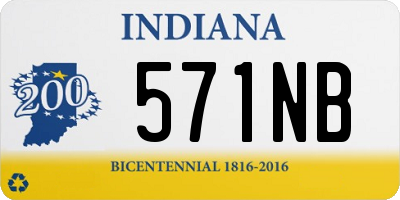 IN license plate 571NB